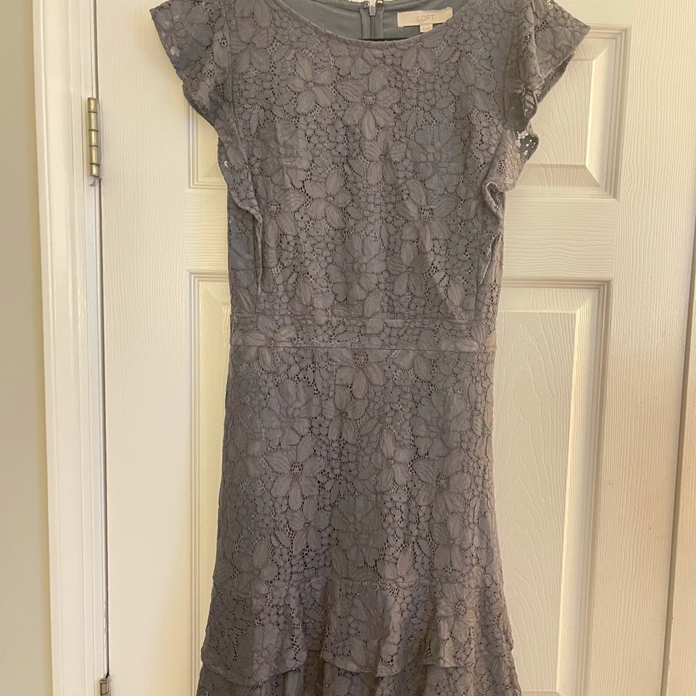 Ann Taylor Loft Flounce Dress